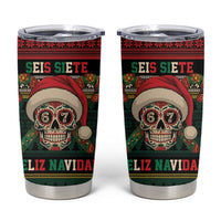 Mexican SEIS Siete 67 Meme Tumbler Cup Feliz Navidad Mexico - Wonder Print Shop
