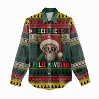 Mexican SEIS Siete 67 Meme Women Casual Shirt Feliz Navidad Mexico - Wonder Print Shop
