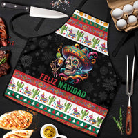 Mexican Sugar Skull Apron Feliz Navidad Mexico - Wonder Print Shop
