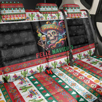 Mexican Sugar Skull Back Car Seat Cover Feliz Navidad Mexico - Wonder Print Shop