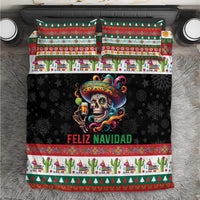 Mexican Sugar Skull Bedding Set Feliz Navidad Mexico - Wonder Print Shop