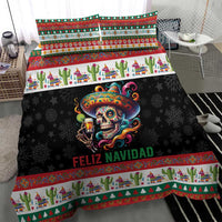 Mexican Sugar Skull Bedding Set Feliz Navidad Mexico - Wonder Print Shop