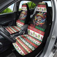 Mexican Sugar Skull Car Seat Cover Feliz Navidad Mexico - Wonder Print Shop