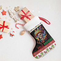 Mexican Sugar Skull Christmas Stocking Feliz Navidad Mexico - Wonder Print Shop