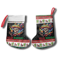 Mexican Sugar Skull Christmas Stocking Feliz Navidad Mexico - Wonder Print Shop
