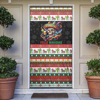 Mexican Sugar Skull Door Cover Feliz Navidad Mexico - Wonder Print Shop