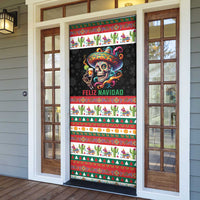 Mexican Sugar Skull Door Cover Feliz Navidad Mexico - Wonder Print Shop