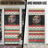 Mexican Sugar Skull Door Cover Feliz Navidad Mexico - Wonder Print Shop