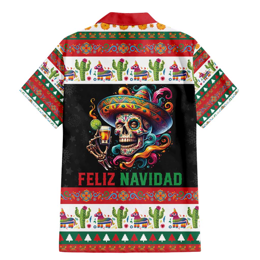 Mexican Sugar Skull Family Matching Mermaid Dress and Hawaiian Shirt Feliz Navidad Mexico - Wonder Print Shop