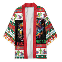 Mexican Sugar Skull Kimono Feliz Navidad Mexico - Wonder Print Shop