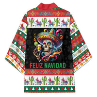 Mexican Sugar Skull Kimono Feliz Navidad Mexico - Wonder Print Shop