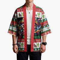 Mexican Sugar Skull Kimono Feliz Navidad Mexico - Wonder Print Shop