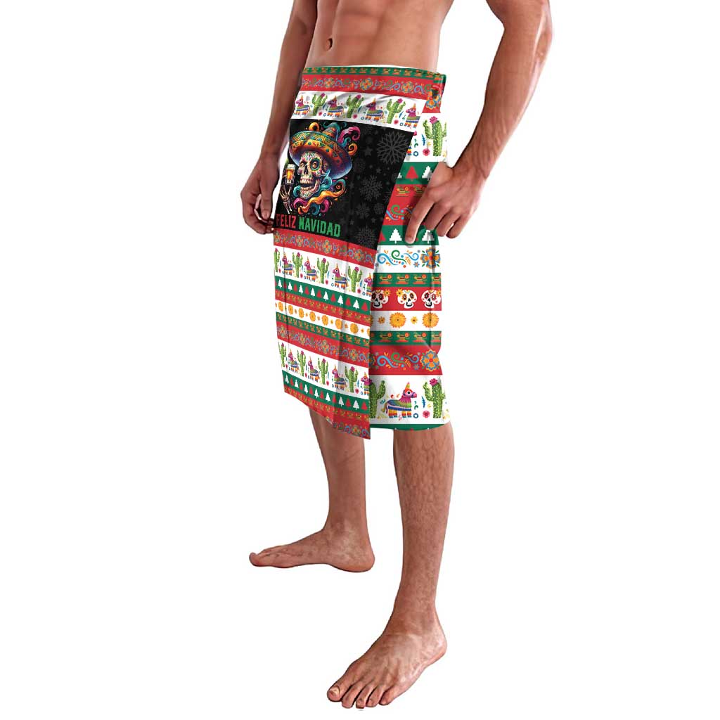Mexican Sugar Skull Lavalava Feliz Navidad Mexico - Wonder Print Shop