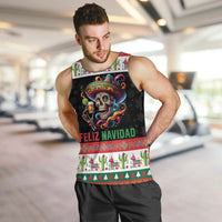 Mexican Sugar Skull Men Tank Top Feliz Navidad Mexico - Wonder Print Shop