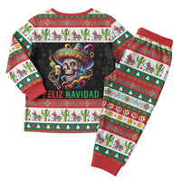 Mexican Sugar Skull Christmas Pajama Set Feliz Navidad Mexico - Wonder Print Shop