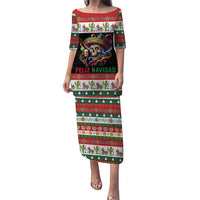 Mexican Sugar Skull Puletasi Feliz Navidad Mexico - Wonder Print Shop