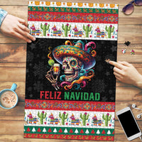 Mexican Sugar Skull Puzzle Feliz Navidad Mexico - Wonder Print Shop
