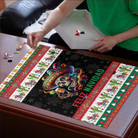 Mexican Sugar Skull Puzzle Feliz Navidad Mexico - Wonder Print Shop