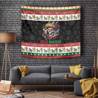 Mexican Sugar Skull Tapestry Feliz Navidad Mexico - Wonder Print Shop