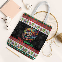 Mexican Sugar Skull Tote Bag Feliz Navidad Mexico - Wonder Print Shop
