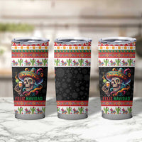 Mexican Sugar Skull Tumbler Cup Feliz Navidad Mexico - Wonder Print Shop