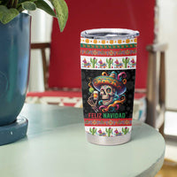 Mexican Sugar Skull Tumbler Cup Feliz Navidad Mexico - Wonder Print Shop