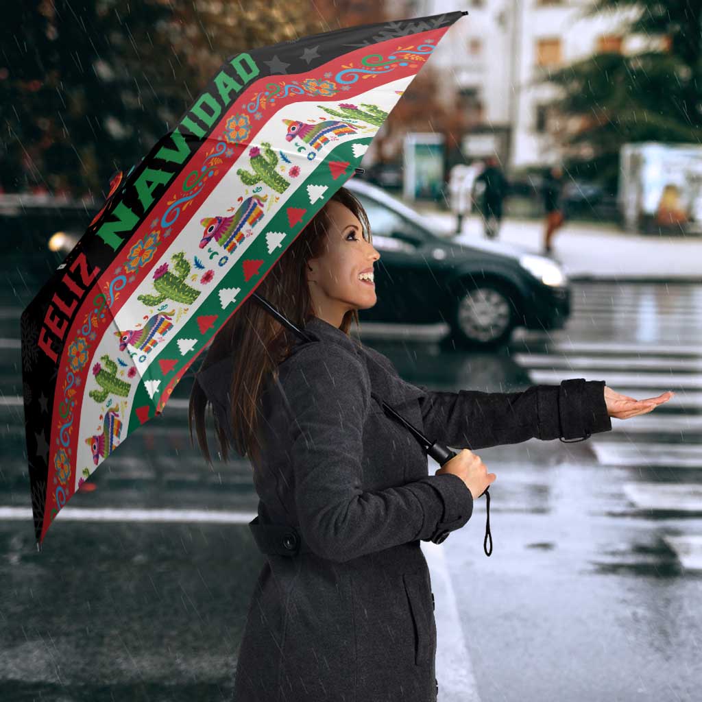 Mexican Sugar Skull Umbrella Feliz Navidad Mexico - Wonder Print Shop