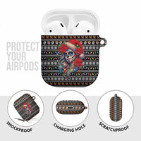 Mexican Sugar Skull Lady Christmas AirPods Case Feliz Navidad Mexico - Wonder Print Shop