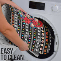 Mexican Sugar Skull Lady Christmas Bathroom Set Feliz Navidad Mexico - Wonder Print Shop