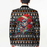 Mexican Sugar Skull Lady Christmas Blazer Feliz Navidad Mexico - Wonder Print Shop
