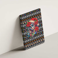 Mexican Sugar Skull Lady Christmas Canvas Wall Art Feliz Navidad Mexico - Wonder Print Shop