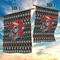 Mexican Sugar Skull Lady Christmas Garden Flag Feliz Navidad Mexico - Wonder Print Shop