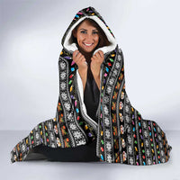 Mexican Sugar Skull Lady Christmas Hooded Blanket Feliz Navidad Mexico - Wonder Print Shop