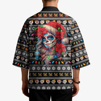 Mexican Sugar Skull Lady Christmas Kimono Feliz Navidad Mexico - Wonder Print Shop