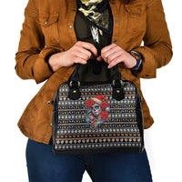 Mexican Sugar Skull Lady Christmas Shoulder Handbag Feliz Navidad Mexico - Wonder Print Shop