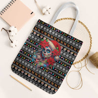 Mexican Sugar Skull Lady Christmas Tote Bag Feliz Navidad Mexico - Wonder Print Shop