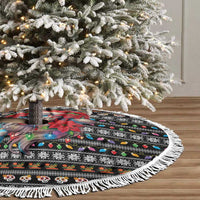 Mexican Sugar Skull Lady Christmas Tree Skirt Feliz Navidad Mexico - Wonder Print Shop