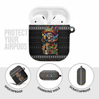 Mexican Sugar Skull Spanish Christmas AirPods Case Feliz Navidad Mexico - Wonder Print Shop