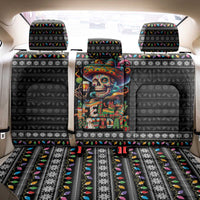 Mexican Sugar Skull Spanish Christmas Back Car Seat Cover Feliz Navidad Mexico - Wonder Print Shop