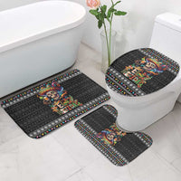 Mexican Sugar Skull Spanish Christmas Bathroom Set Feliz Navidad Mexico - Wonder Print Shop