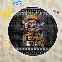 Mexican Sugar Skull Spanish Christmas Beach Blanket Feliz Navidad Mexico - Wonder Print Shop