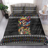 Mexican Sugar Skull Spanish Christmas Bedding Set Feliz Navidad Mexico - Wonder Print Shop