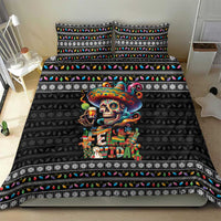Mexican Sugar Skull Spanish Christmas Bedding Set Feliz Navidad Mexico - Wonder Print Shop