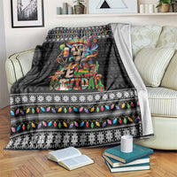 Mexican Sugar Skull Spanish Christmas Blanket Feliz Navidad Mexico - Wonder Print Shop