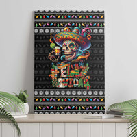 Mexican Sugar Skull Spanish Christmas Canvas Wall Art Feliz Navidad Mexico - Wonder Print Shop