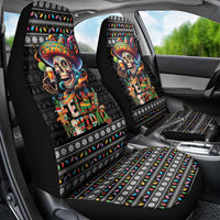 Mexican Sugar Skull Spanish Christmas Car Seat Cover Feliz Navidad Mexico - Wonder Print Shop