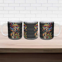 Mexican Sugar Skull Spanish Christmas Ceramic Mug Feliz Navidad Mexico - Wonder Print Shop
