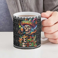 Mexican Sugar Skull Spanish Christmas Ceramic Mug Feliz Navidad Mexico - Wonder Print Shop