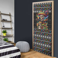 Mexican Sugar Skull Spanish Christmas Door Cover Feliz Navidad Mexico - Wonder Print Shop