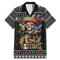 Mexican Sugar Skull Spanish Christmas Family Matching Mermaid Dress and Hawaiian Shirt Feliz Navidad Mexico - Wonder Print Shop